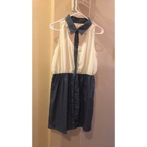 Old fashion dress, it has light pink polkadots!